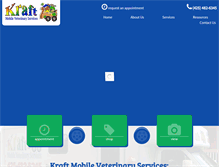 Tablet Screenshot of kraftmobilevet.com